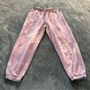 Adidas Pink and Purple Velour Joggers‎ Relaxed Fit